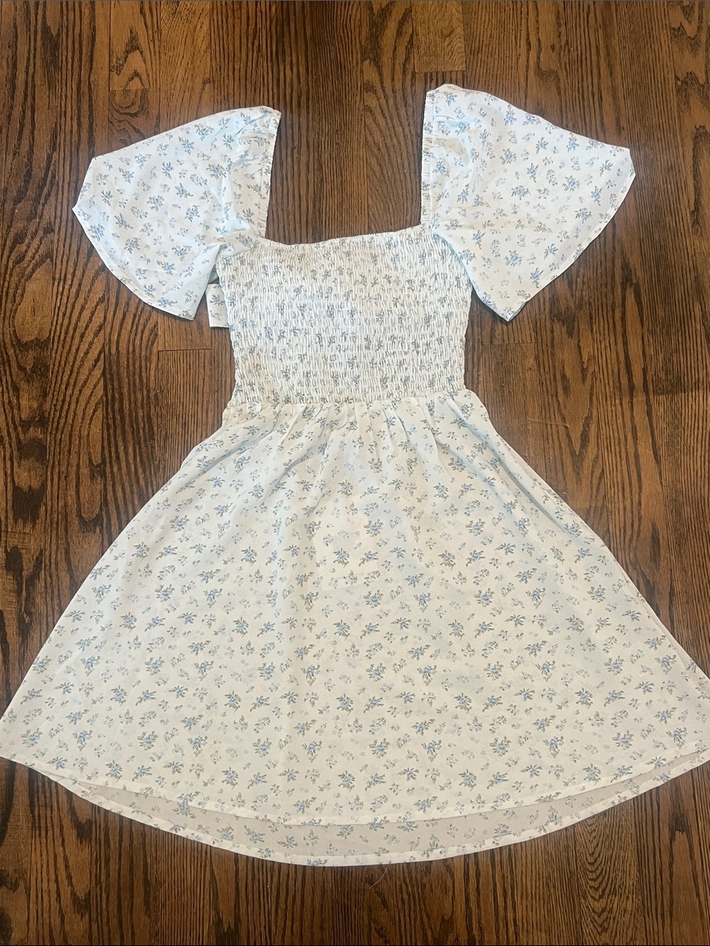 Princess Polly Dress with Light Blue Floral Print